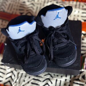 Jordan Black and Blue Sneakers with Jumpman Logo